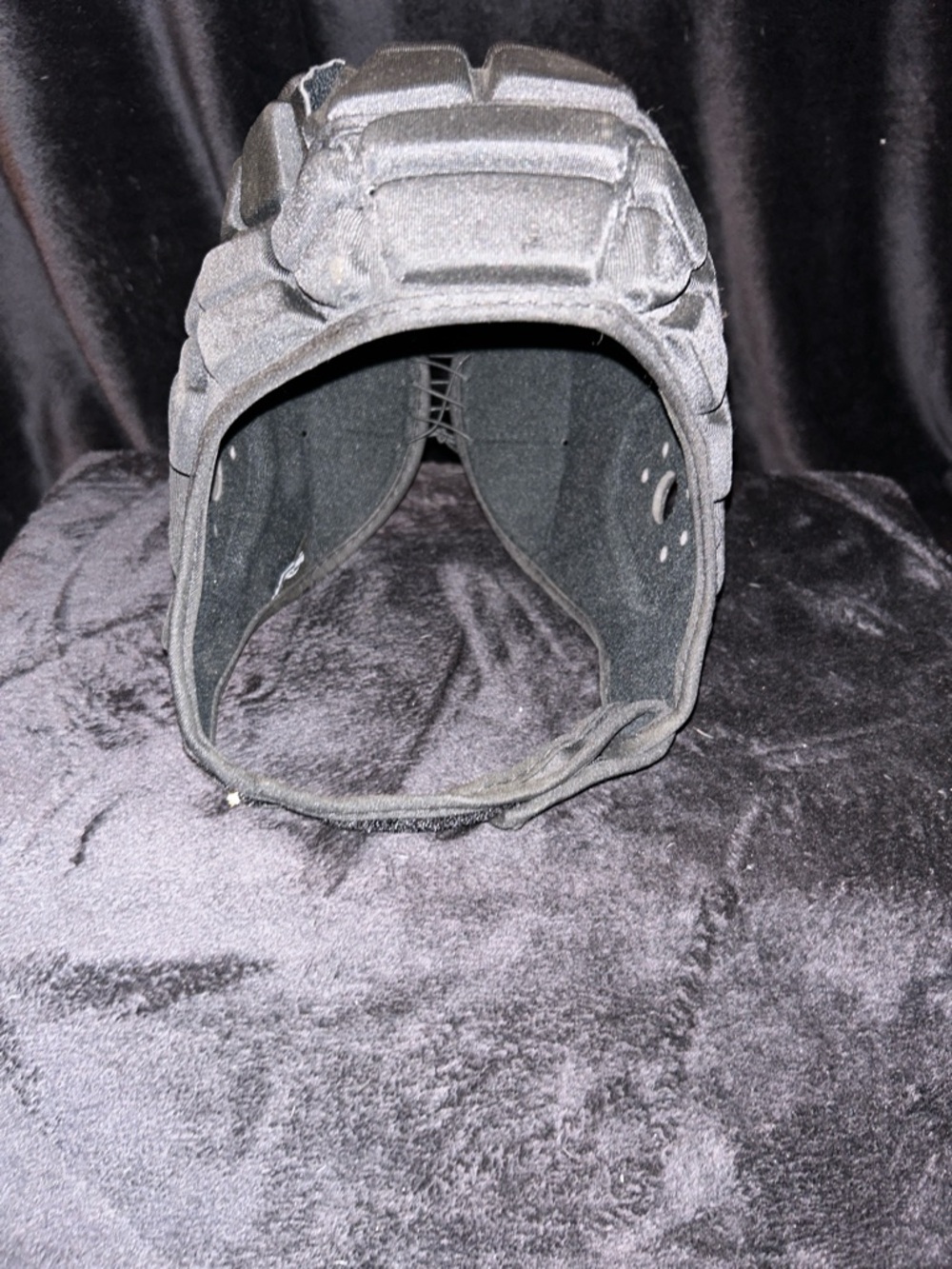 Black Padded Protective Helmet Cover